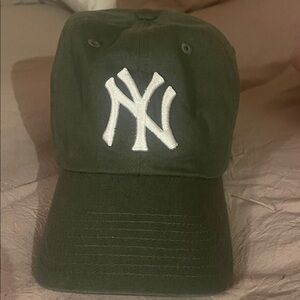Green Baseball Cap with White Logo